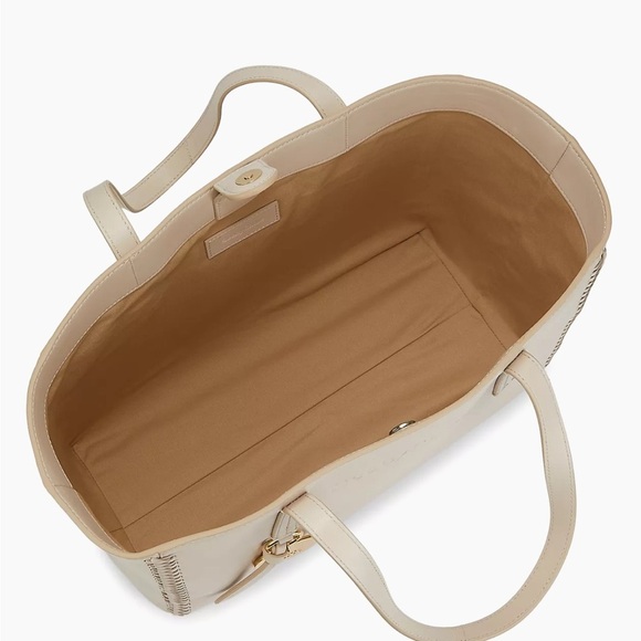 See by Chloé Tilda Leather Braided Tote In Cement Beige - Picture 3 of 16